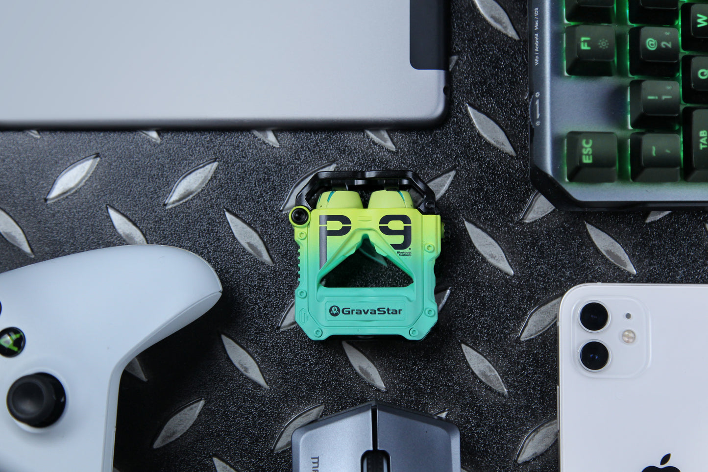 Gravastar Sirius Pro Earbuds Neon Green