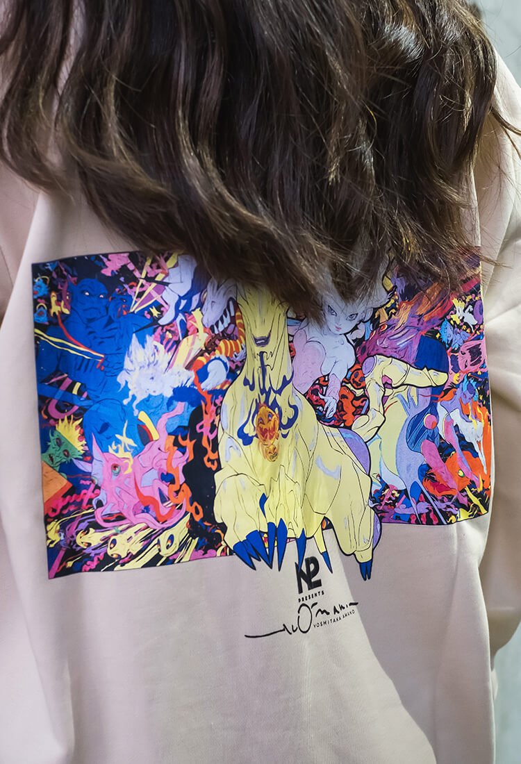 [N2 x Yoshitaka Amano] Purple crew neck