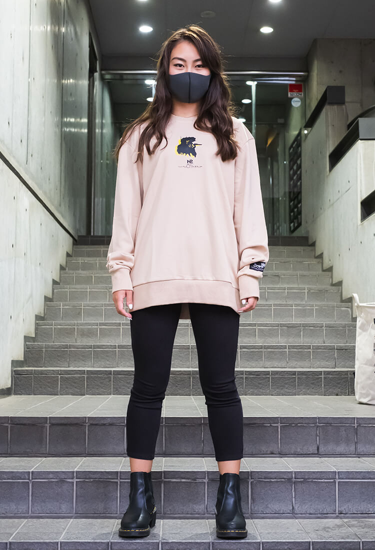 [N2 x Yoshitaka Amano] Purple crew neck