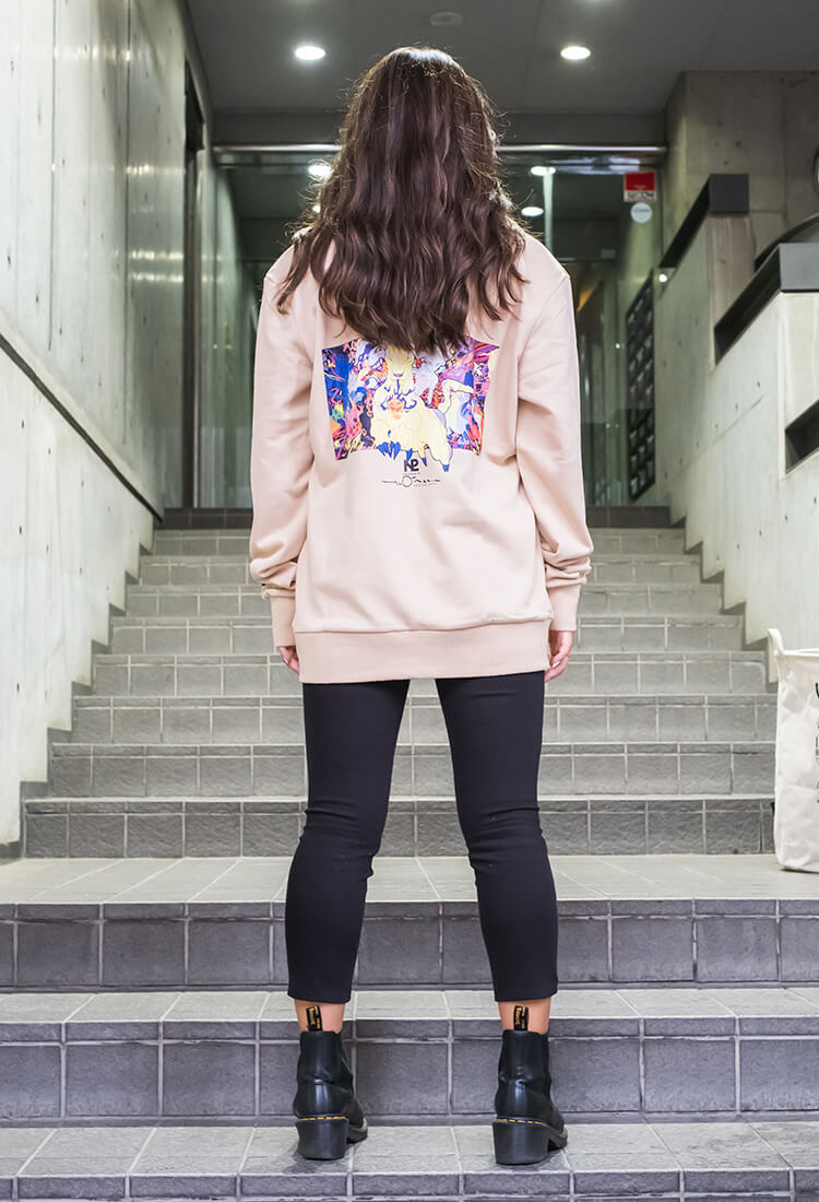 [N2 x Yoshitaka Amano] Purple crew neck