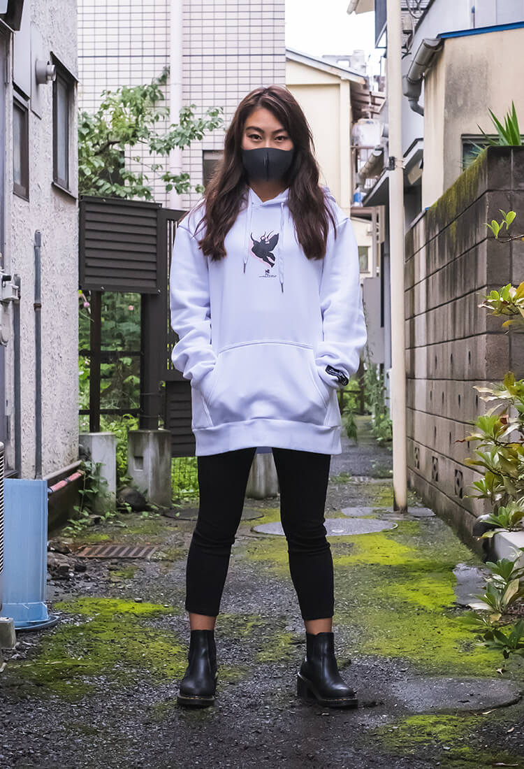 [N2 x Yoshitaka Amano] Nightmare Hoodie (White)
